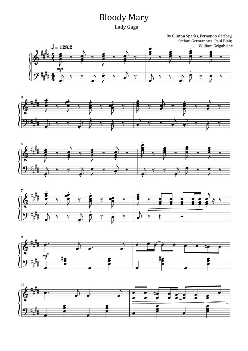 Clinton Sparks, Fernando Garibay, Stefani Germanotta, Paul Blair