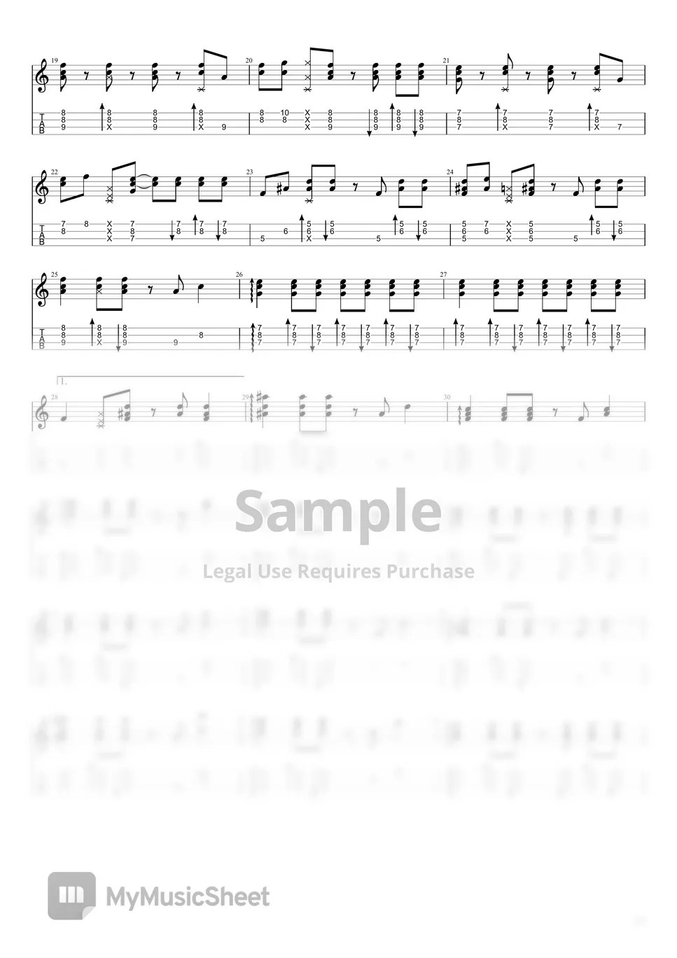 From "LAVA" LAVA (Ukulele/Fingerstyle) Sheets by YunJun