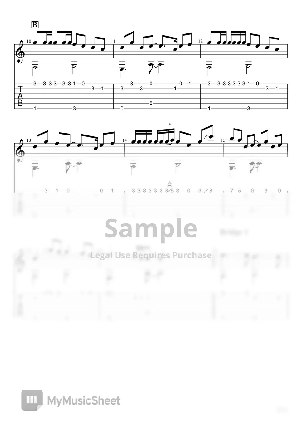 YOASOBI Umi no Manimani (Fingerstyle) 악보 by u3danchou