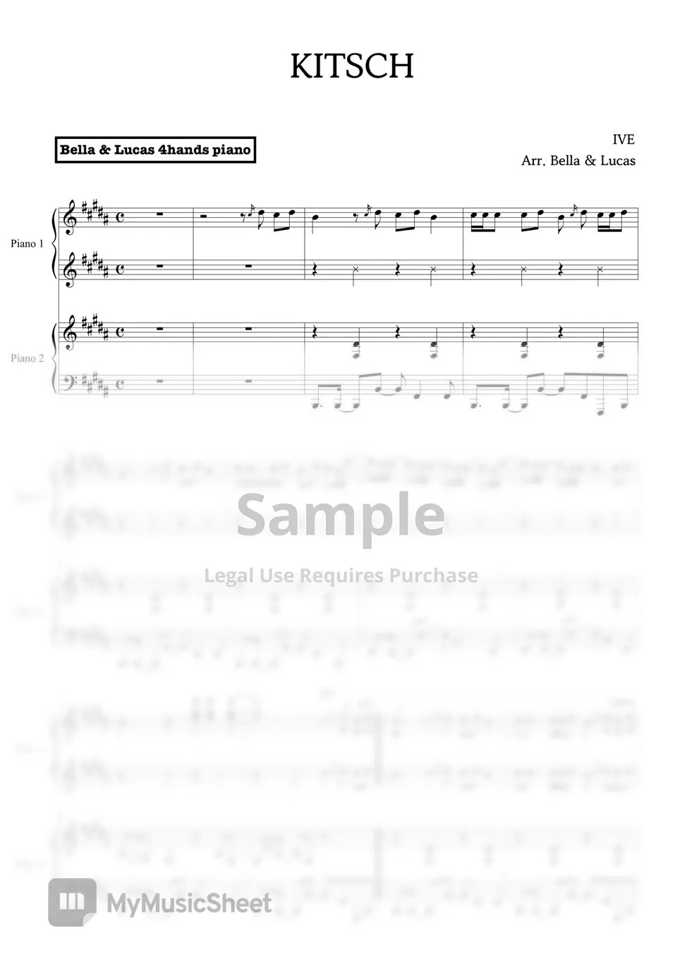 IVE KITSCH Sheets by BELLA&LUCAS