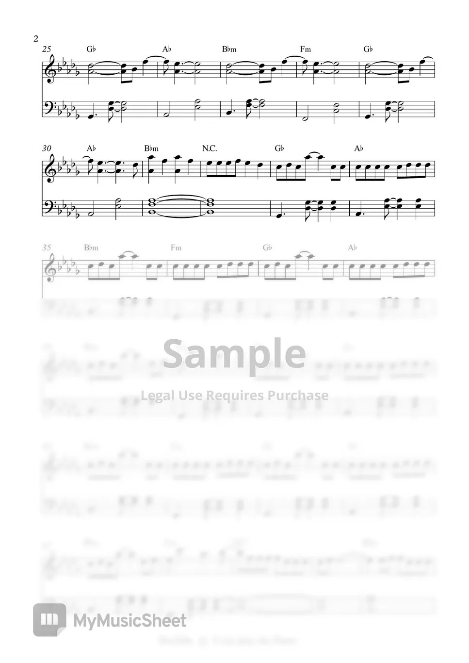 The Kid LAROI, Justin Bieber Stay Sheets by I can play the Piano