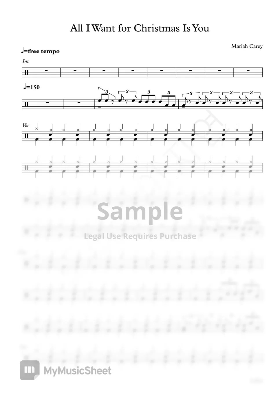 All I want for Christmas is you Sheet music for Clarinet, Oboe