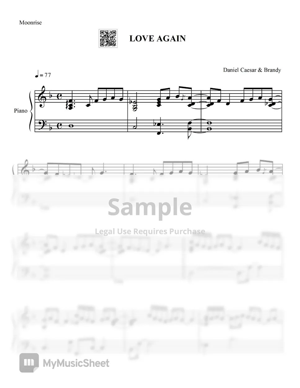 Daniel Caesar & Brandy LOVE AGAIN Sheets by Moonrise