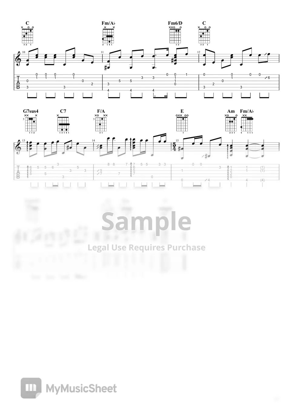 COCO OST Remember Me Fingerstyle Guitar Tutorial TAB Sheets by Kai