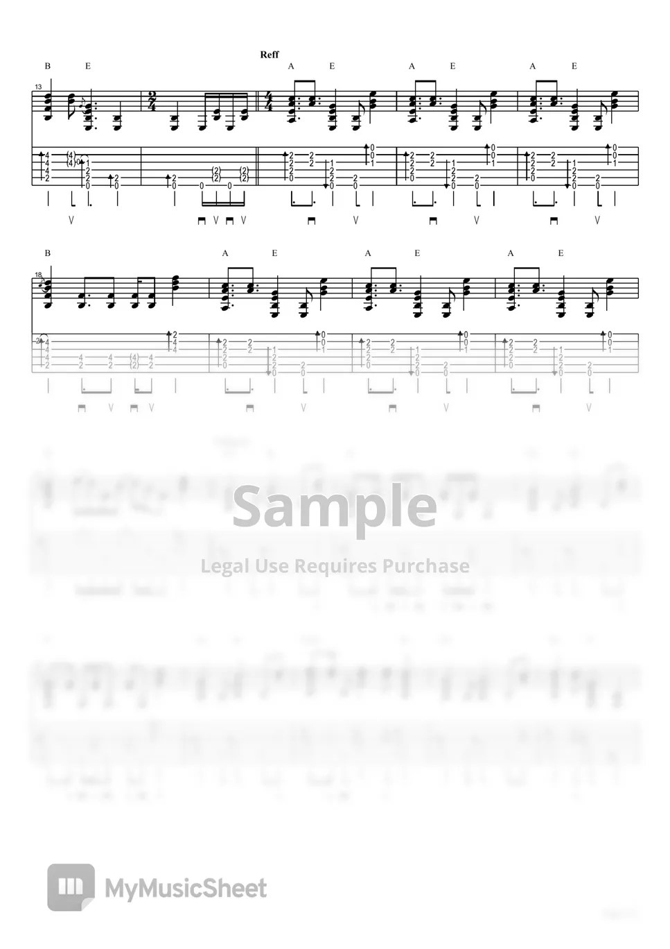 Zac Brown Band Colder Weather (Guitar) Sheet by TaeHyun Taylor Lee