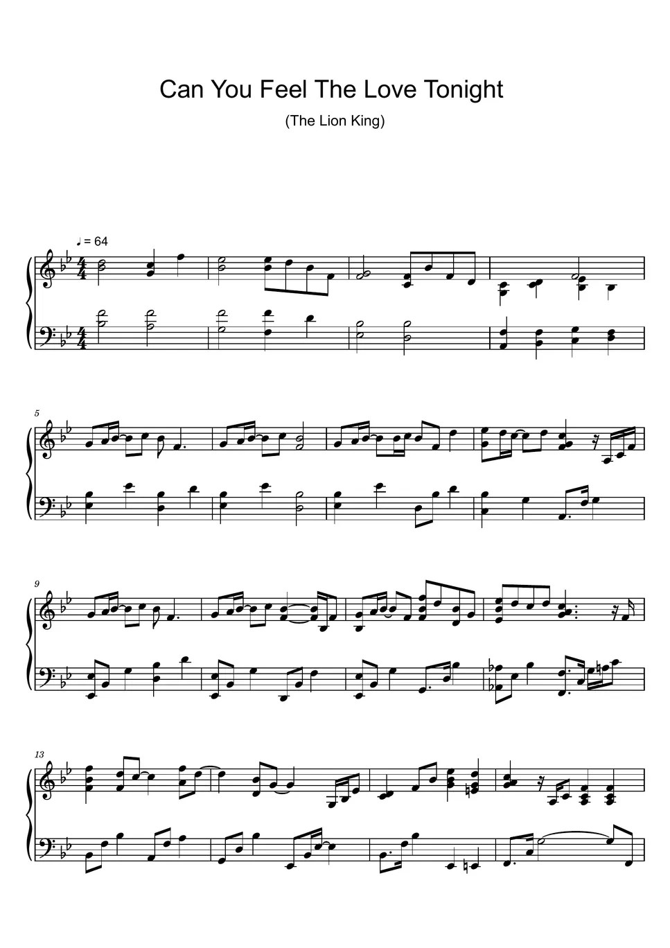 Elton John Can You Feel The Love Tonight (from "The Lion King