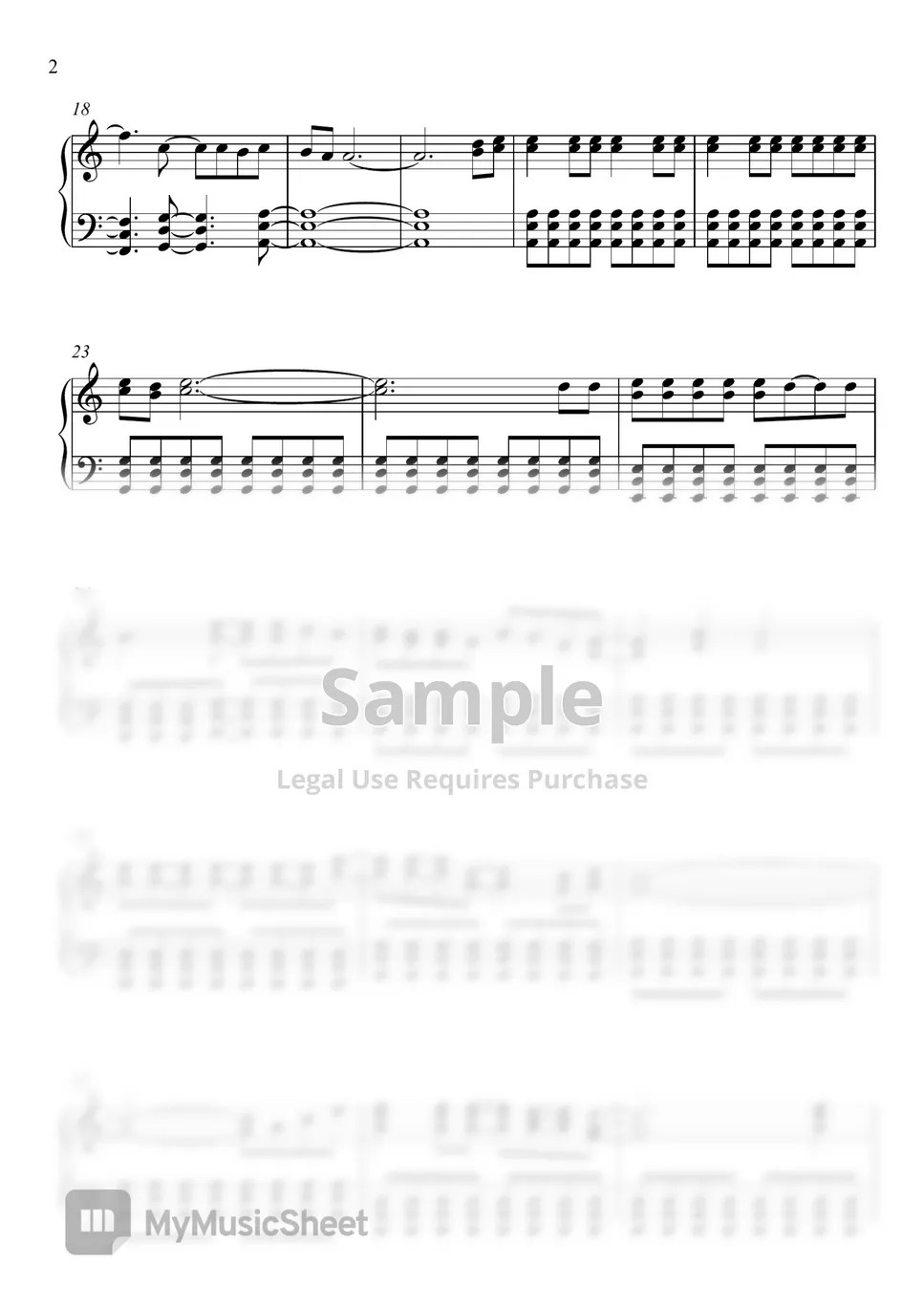 Bon Jovi Runaway Sheet by Piano Go Life