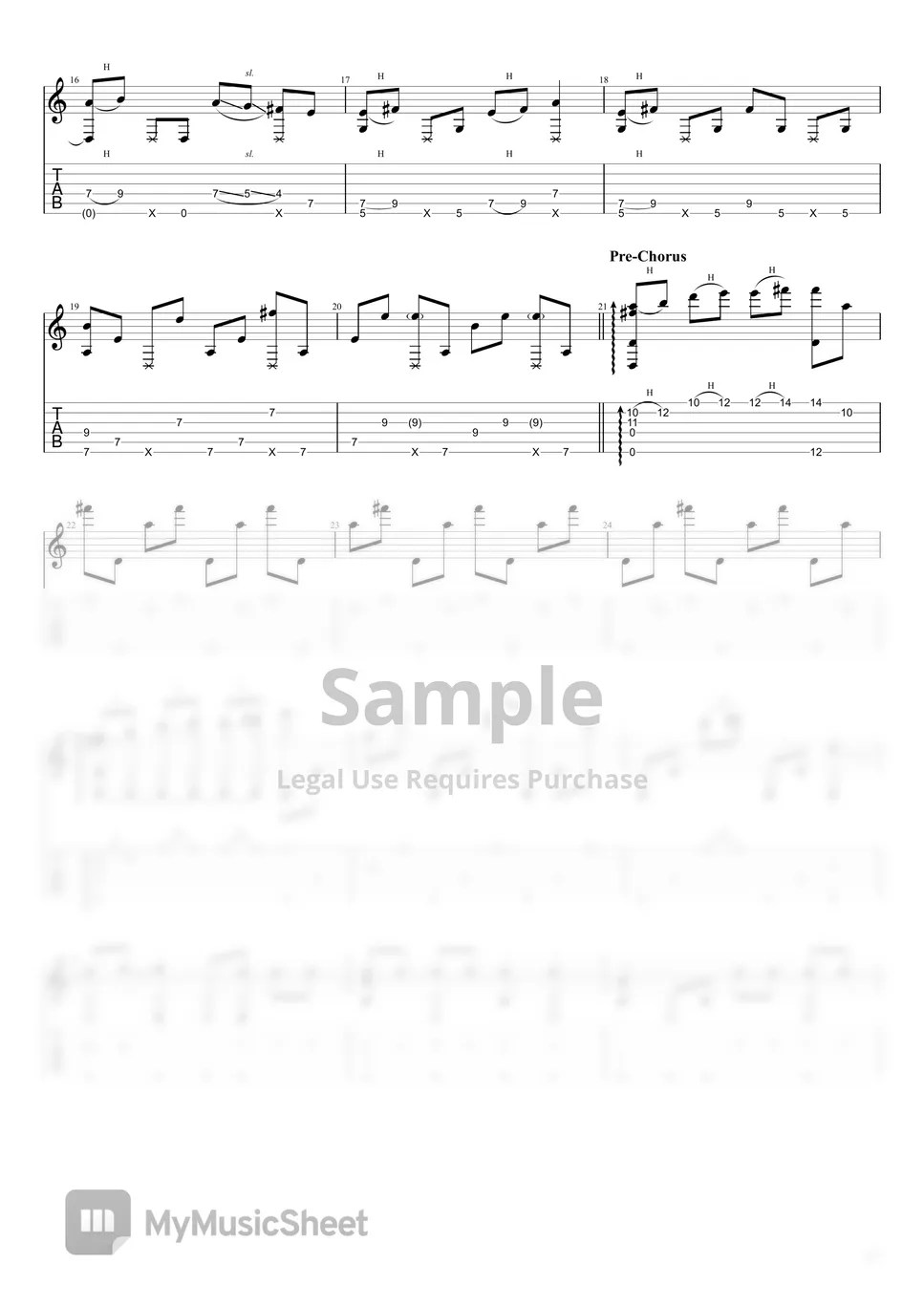 Queen Bee Fire // Kaen (From "Dororo") (Guitar) Sheet by Leon Alex