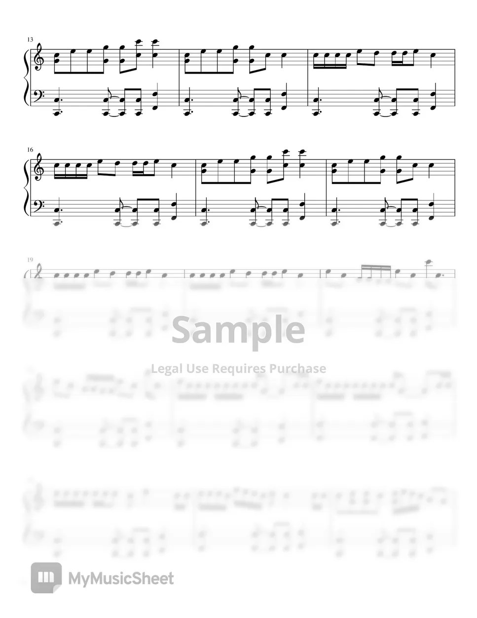 Blackpink Ice Cream (with Selena Gomez) Two Keys Piano 악보 by ZAN