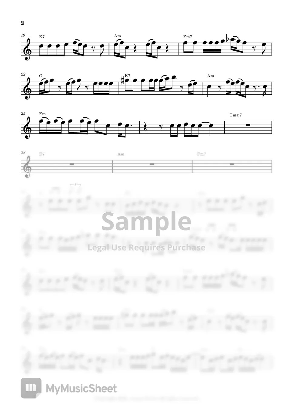 Wanna One Beautiful (Flute Sheet Music) Sheets by sonye flute