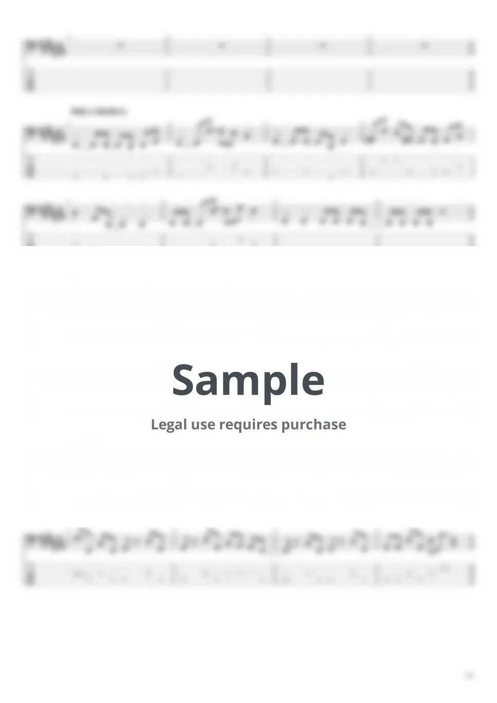 ヨルシカ Flower And Badger Game Tab + 1staff by 김날새