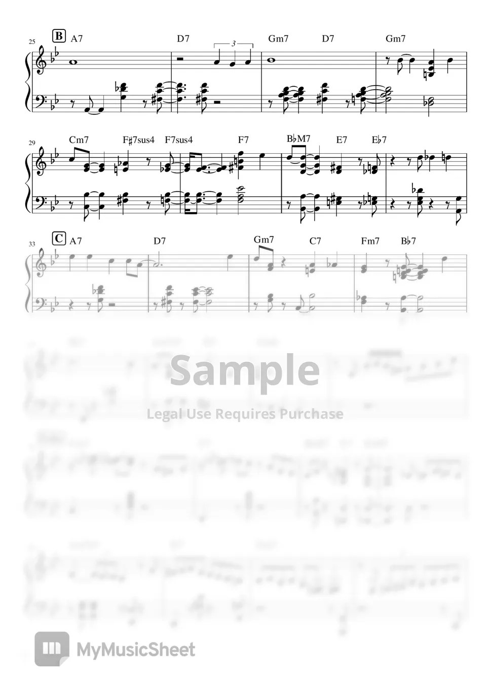 Joseph Kosma Autumn Leaves (Swing Jazz Piano) Sheets by Mindpiano