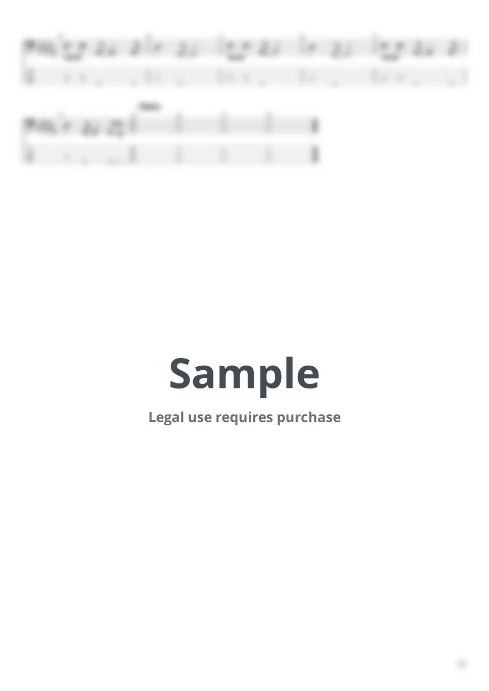 D.O (디오) Somebody Tab + 1staff by BassBlur