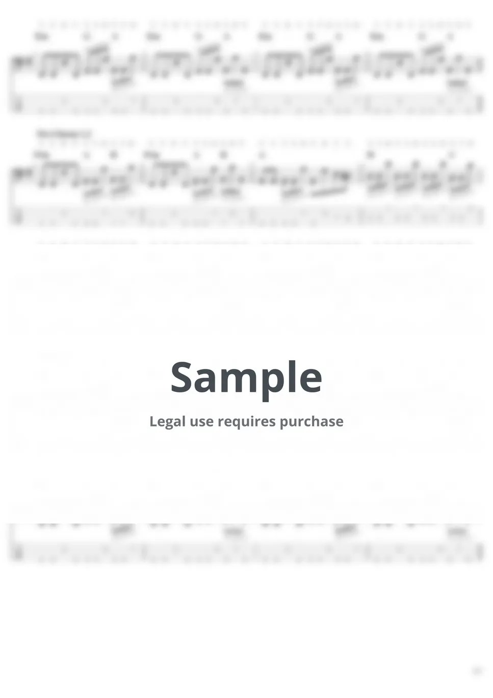 Red Hot Chili Peppers Higher Ground Tab + 1staff by Tori Lefty