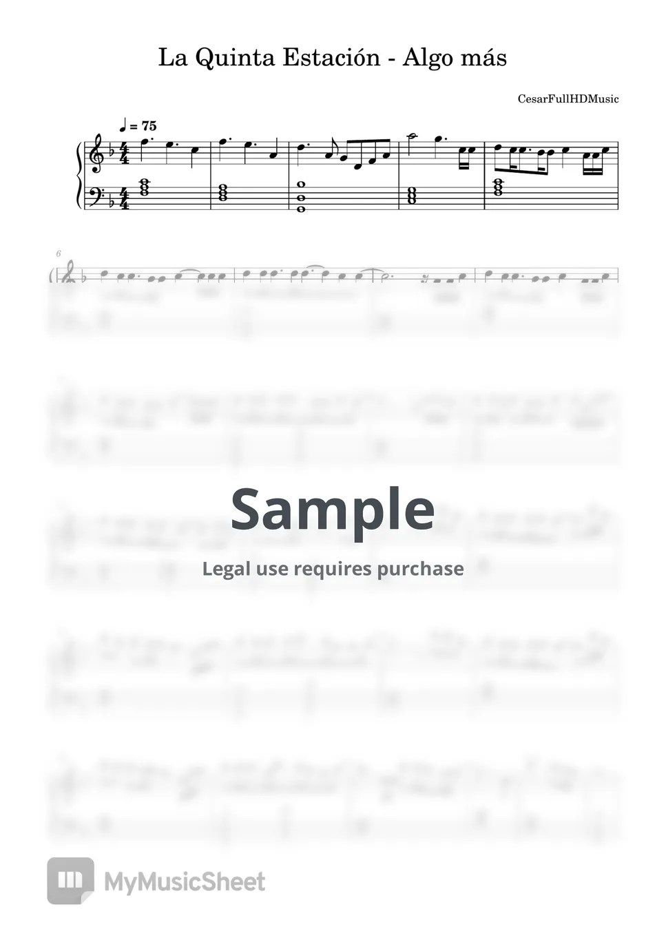La Quinta Estación Algo más Sheets