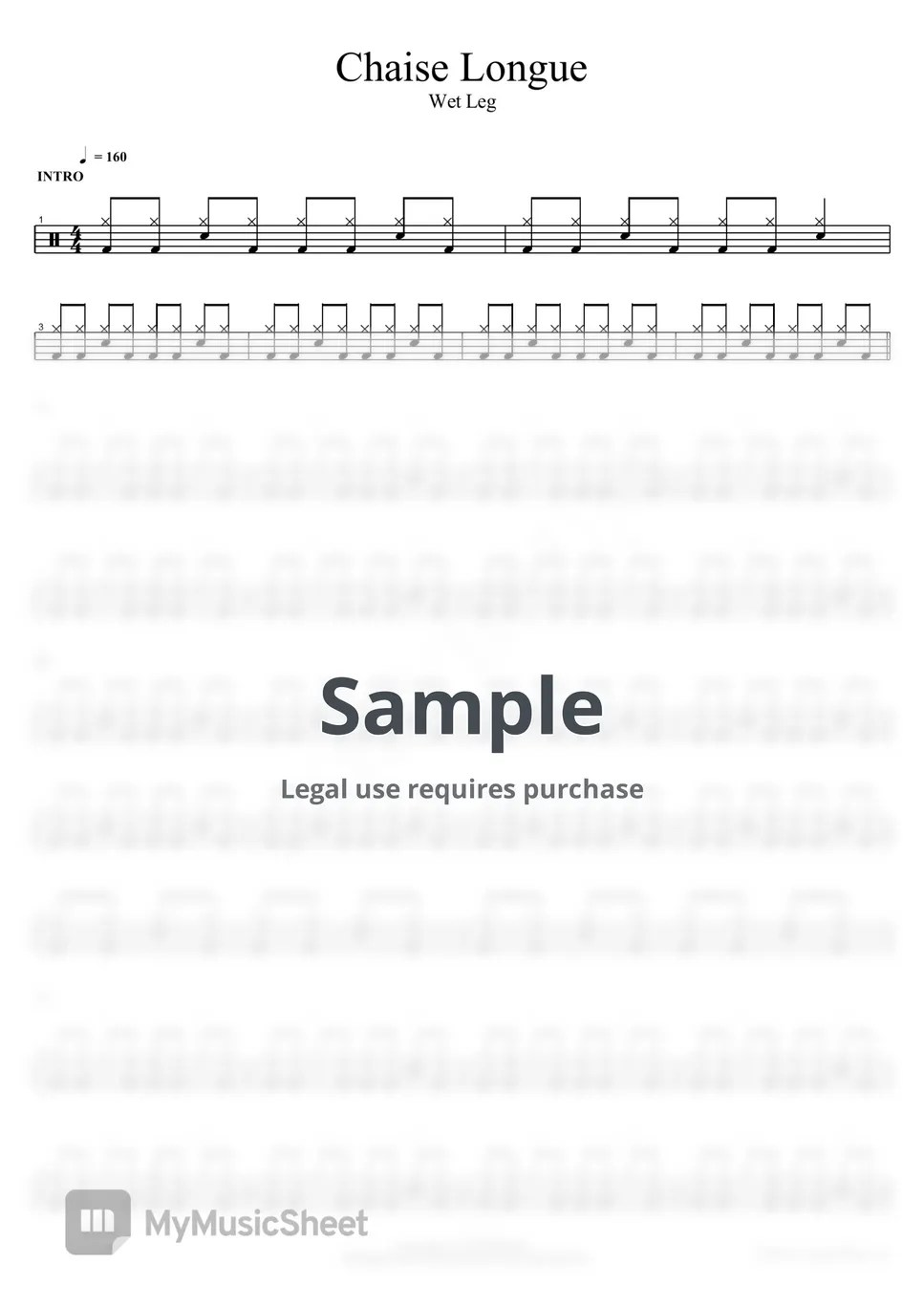 Wet Leg Chaise Longue Sheets by COPYDRUM