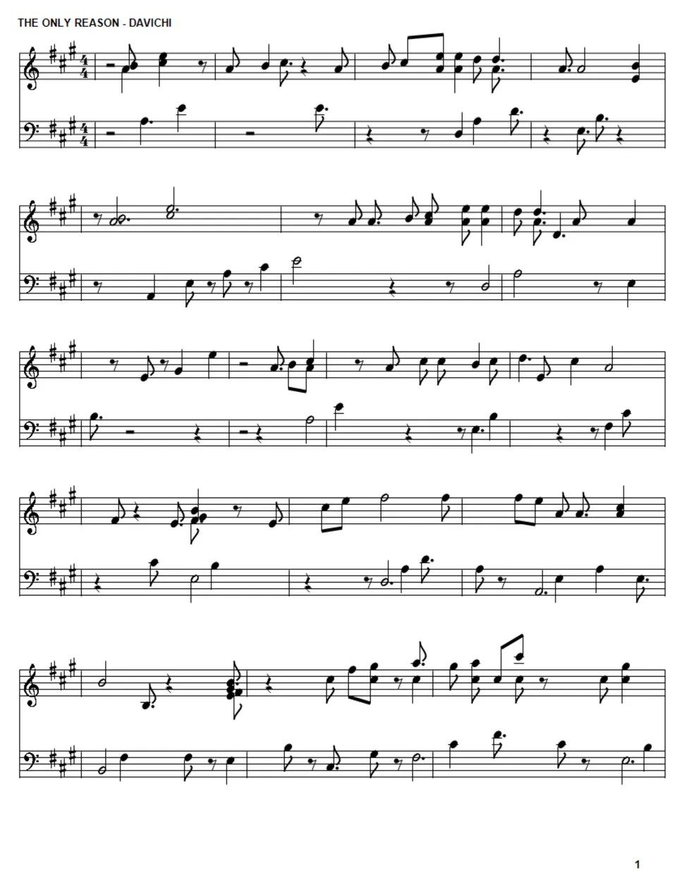 Now, We are Breaking Up The Only Reason (OST Kdrama) Sheet by Davichi