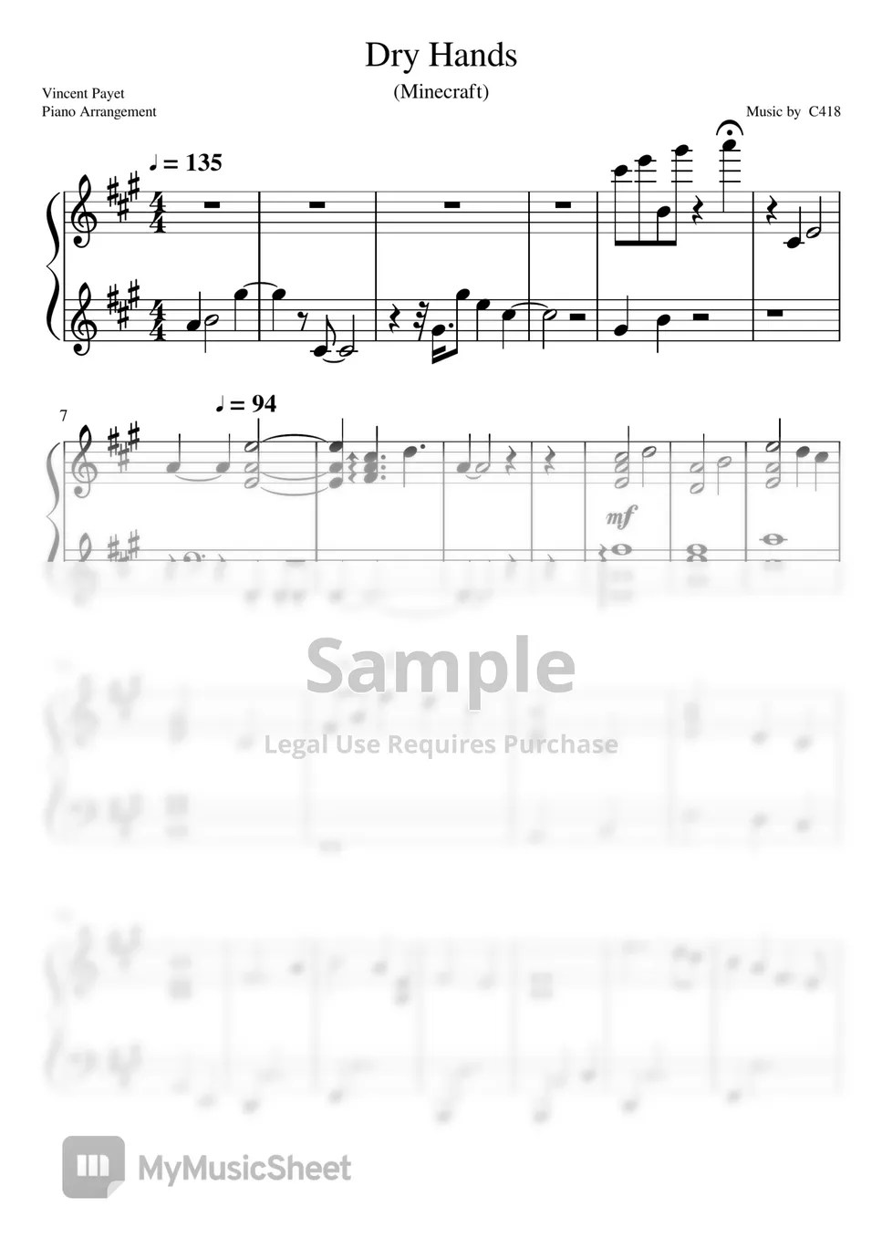 c418 Dry Hands Sheets by Vincent Payet