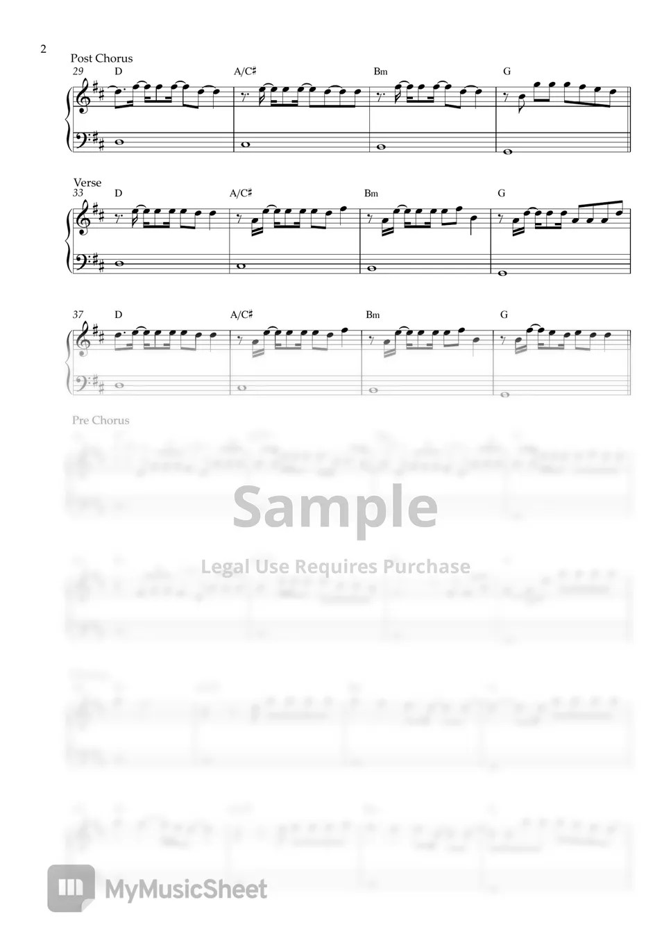 Ed Sheeran Eyes Closed (EASY PIANO SHEET) Partitura by Pianella Piano