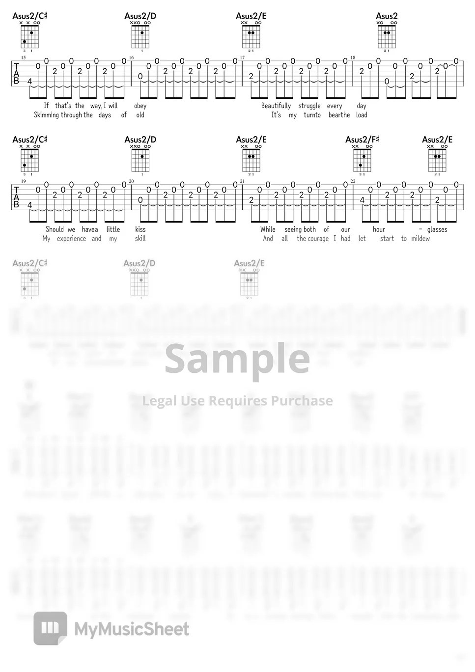 RADWIMPS Sparkle (너의 이름은 OST(Your name)) Tab + 1staff by Chase Cho
