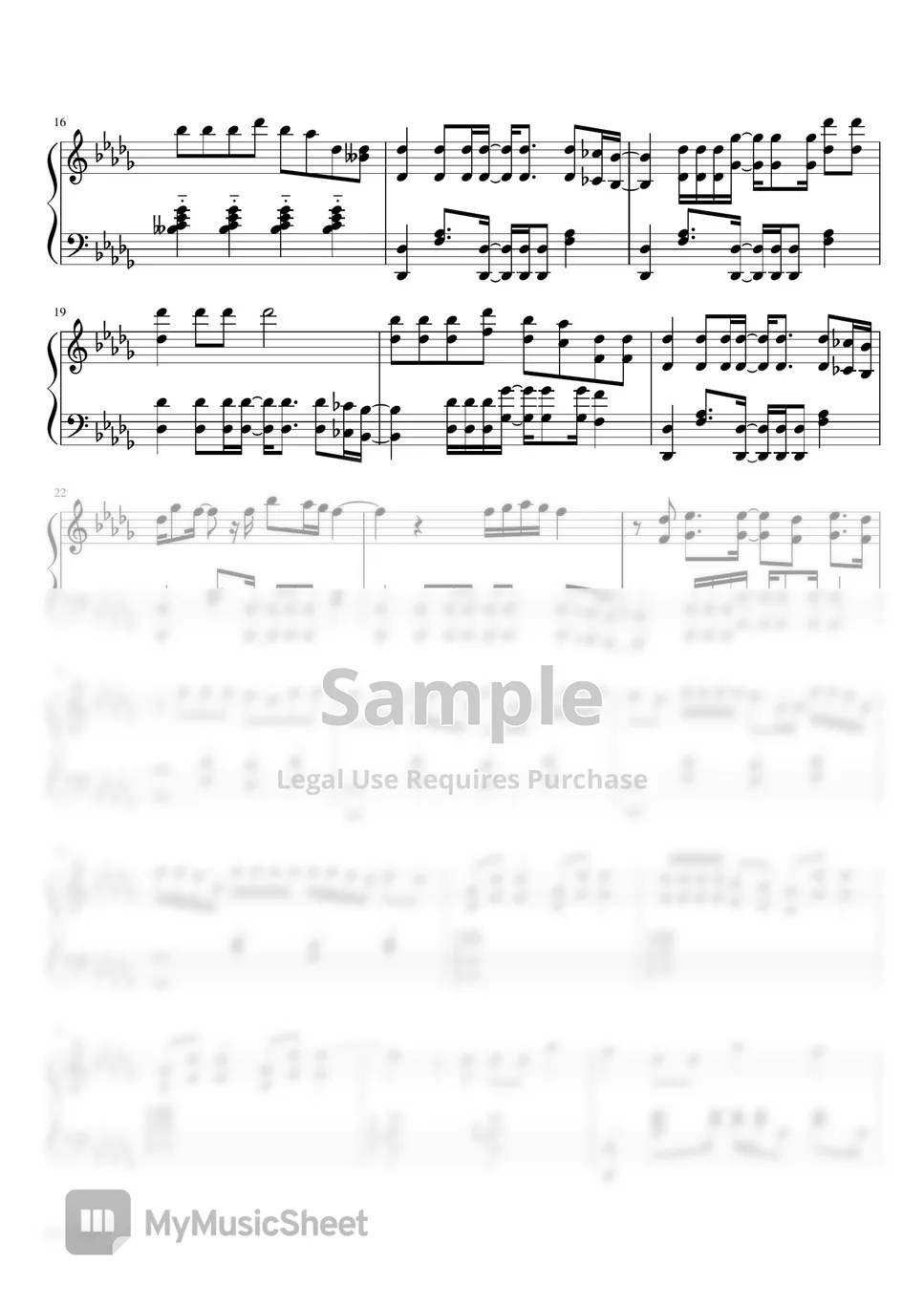 ROSÉ On The Ground (piano) Sheet by HowTTing