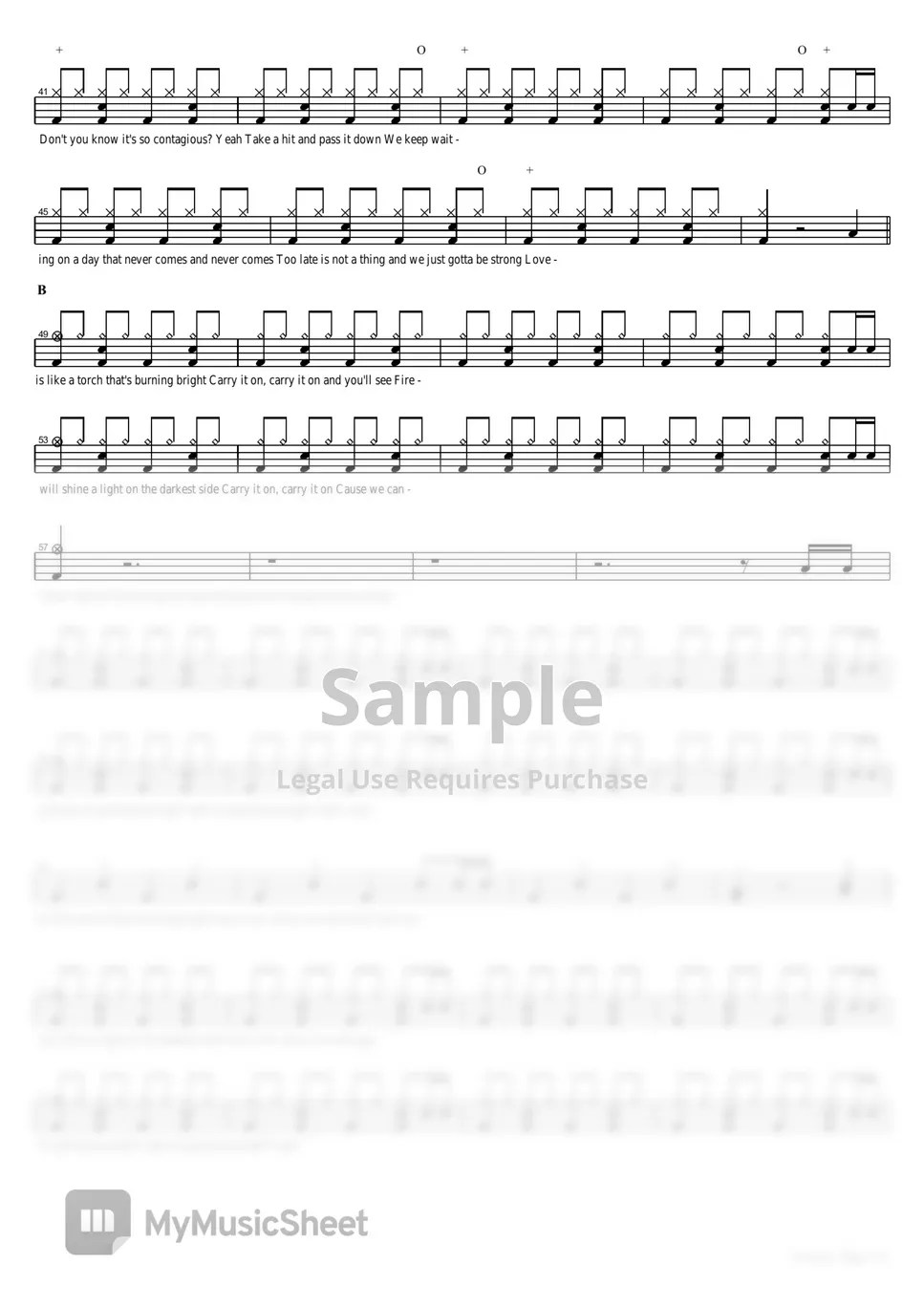 Daughtry Torches Sheets by COPYDRUM