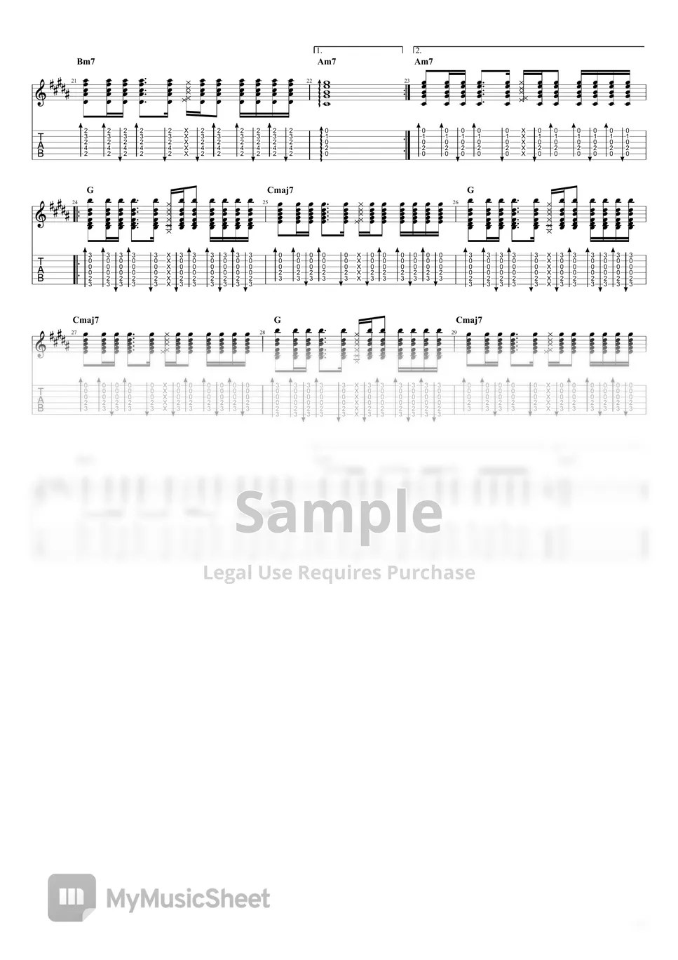 Dido Thank You (Guitar Pro and PDF sheet with Lyrics and Chords) نقر