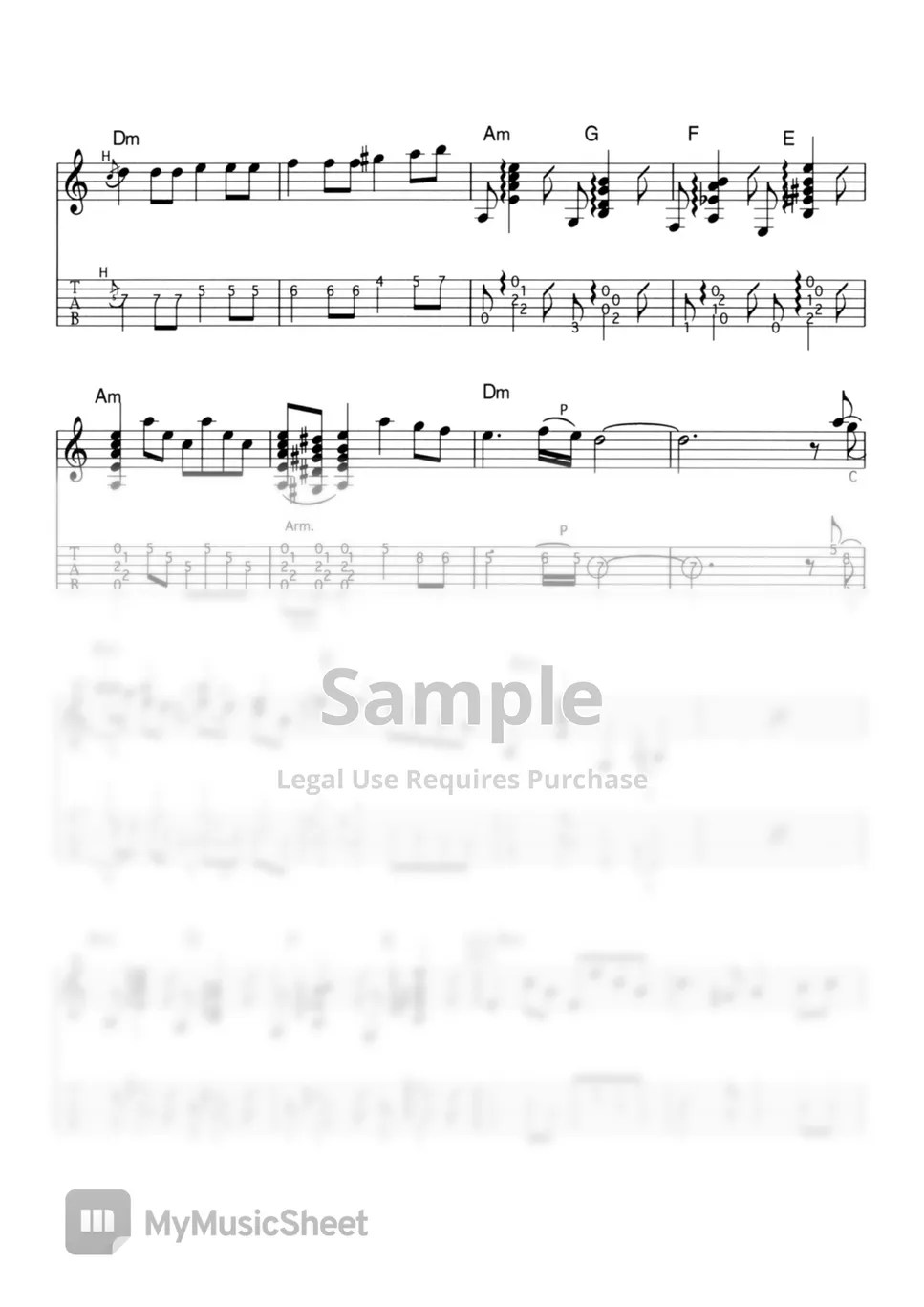 THE VENTURES BESAME MUCHO (VENTURES SOUND ELECTRIC GUITAR) Sheets by