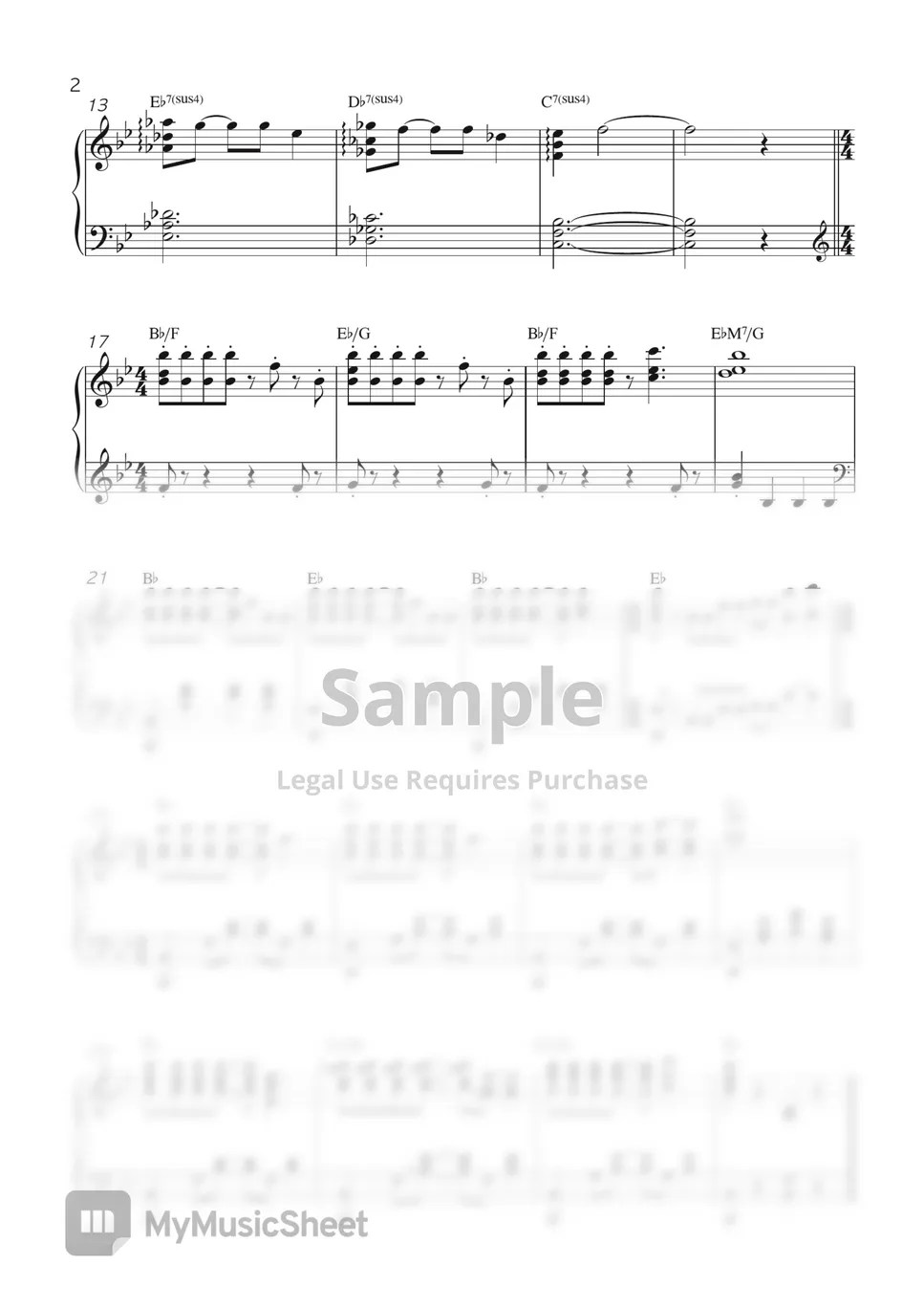 노영심 이상한 변호사 우영우 OST 오프닝 (원곡난이도/코드포함) Sheets by Ju Eunhye