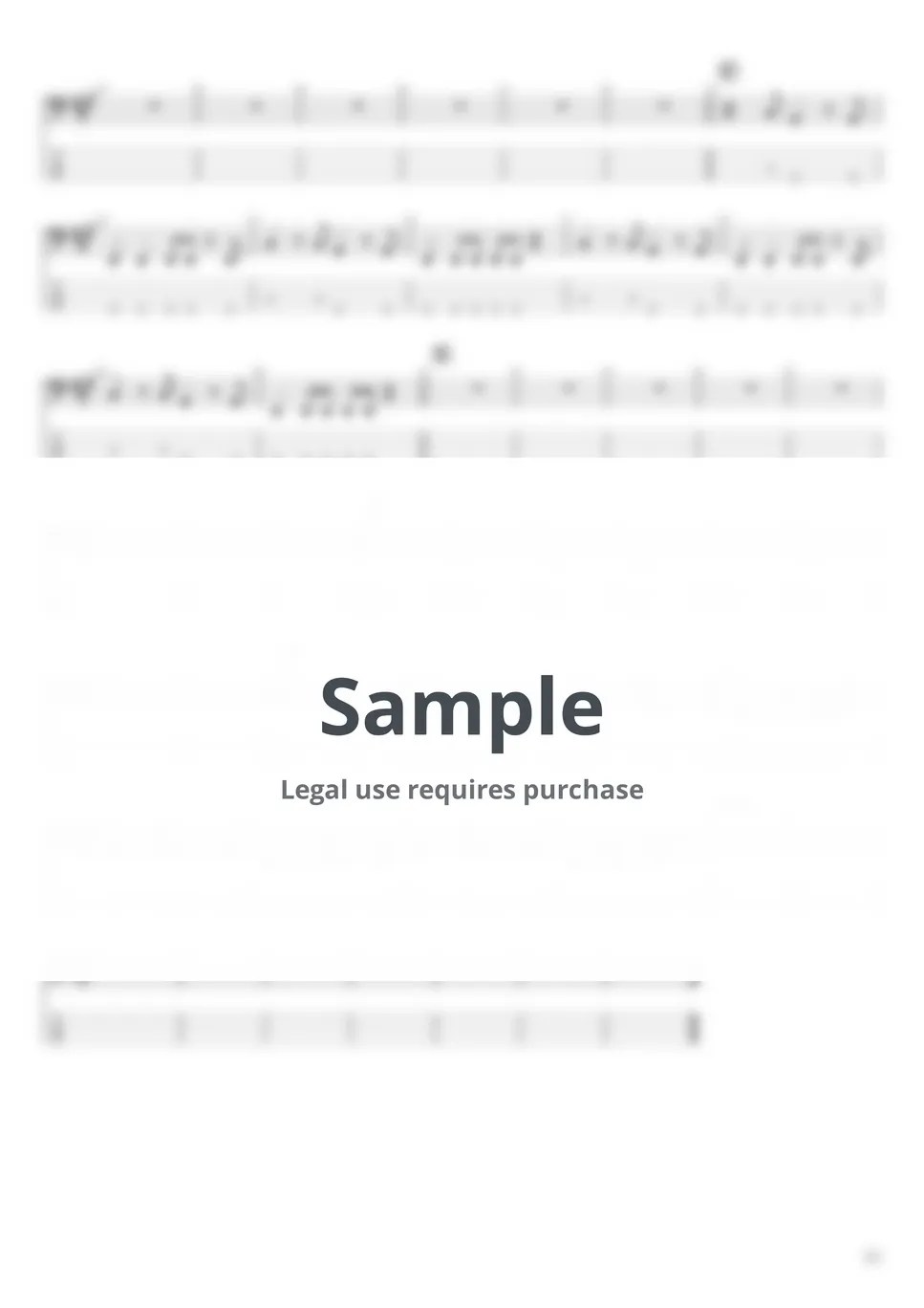 The Chainsmokers Roses ft. ROZES Tab + 1staff by BassBlur