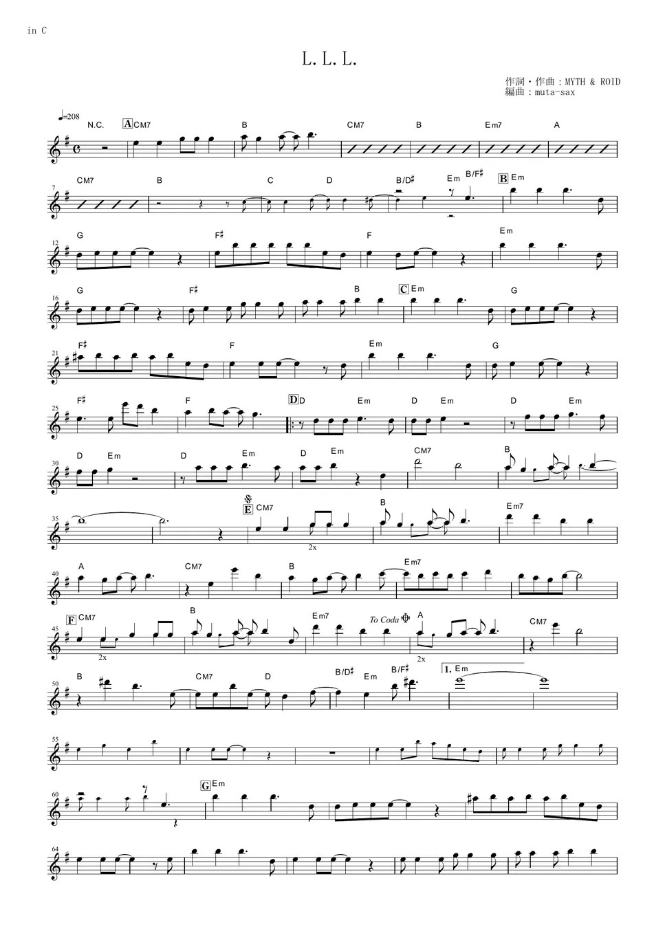 Overlord L.L.L. (in C) Sheets by MYTH & ROID