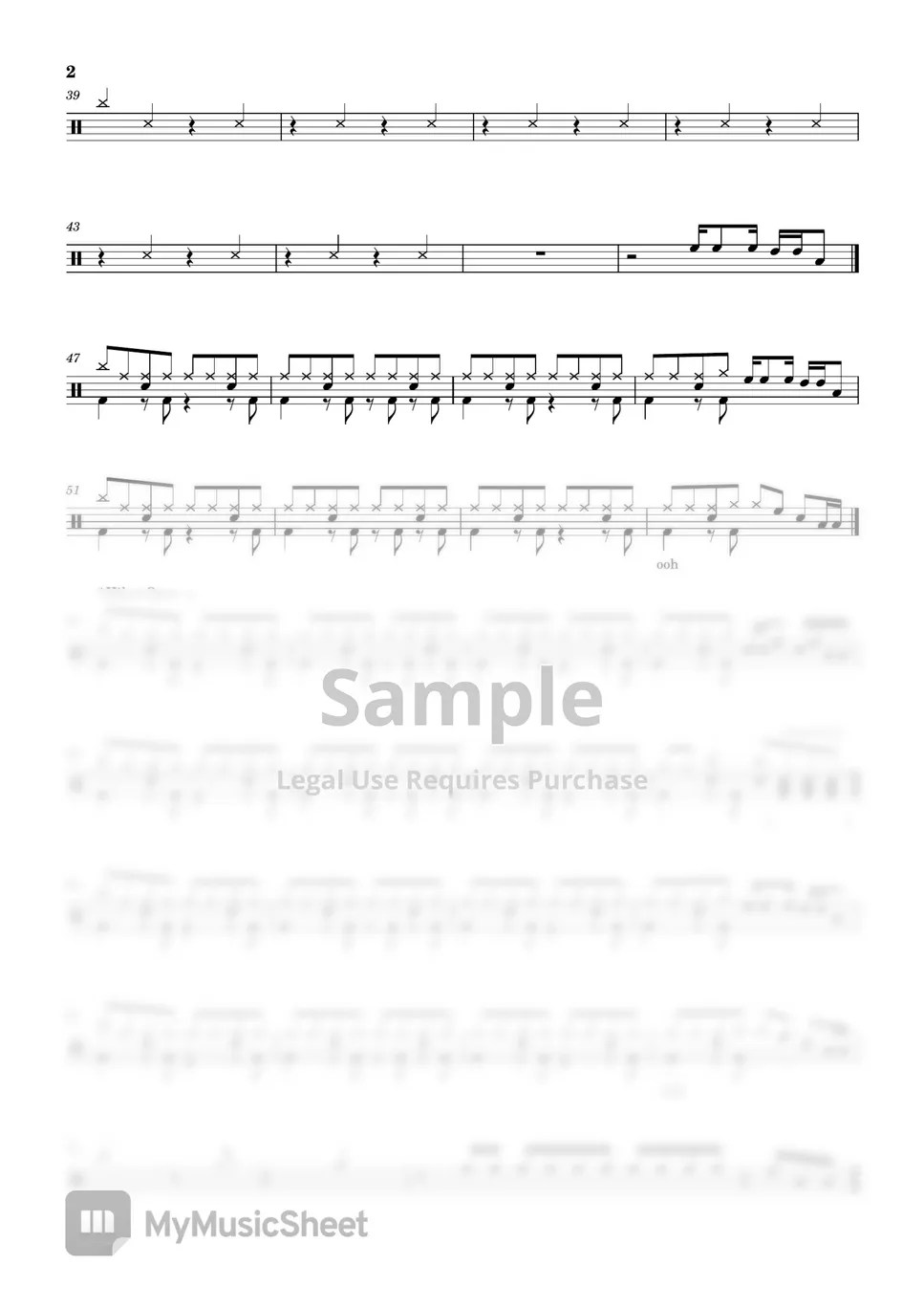 U(아이유) Strawberry moon(초급자용) 악보 by Drumming Joong / 이세중