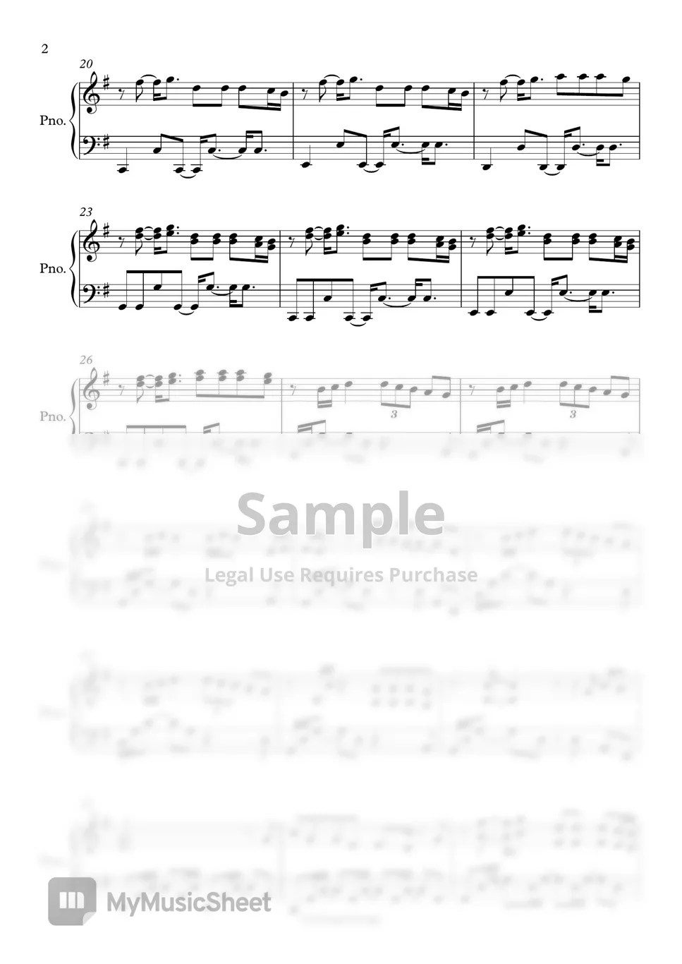 Lauv Steal the Show (Elemental OST) Sheet by OrangeGarage