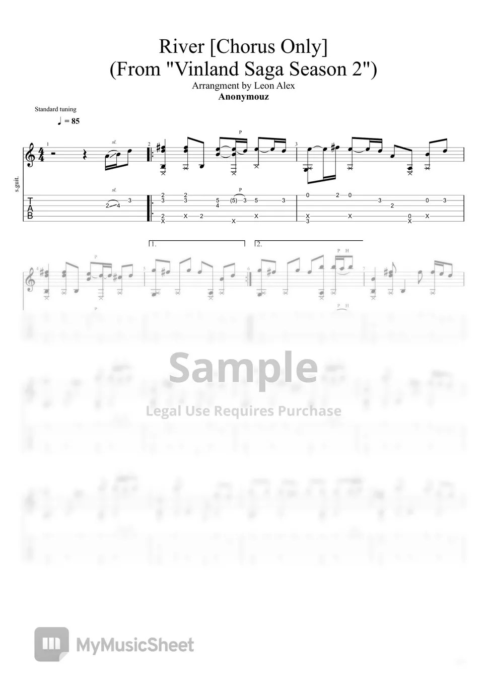 Vinland Saga River [Chorus only] Sheets by Leon Alex