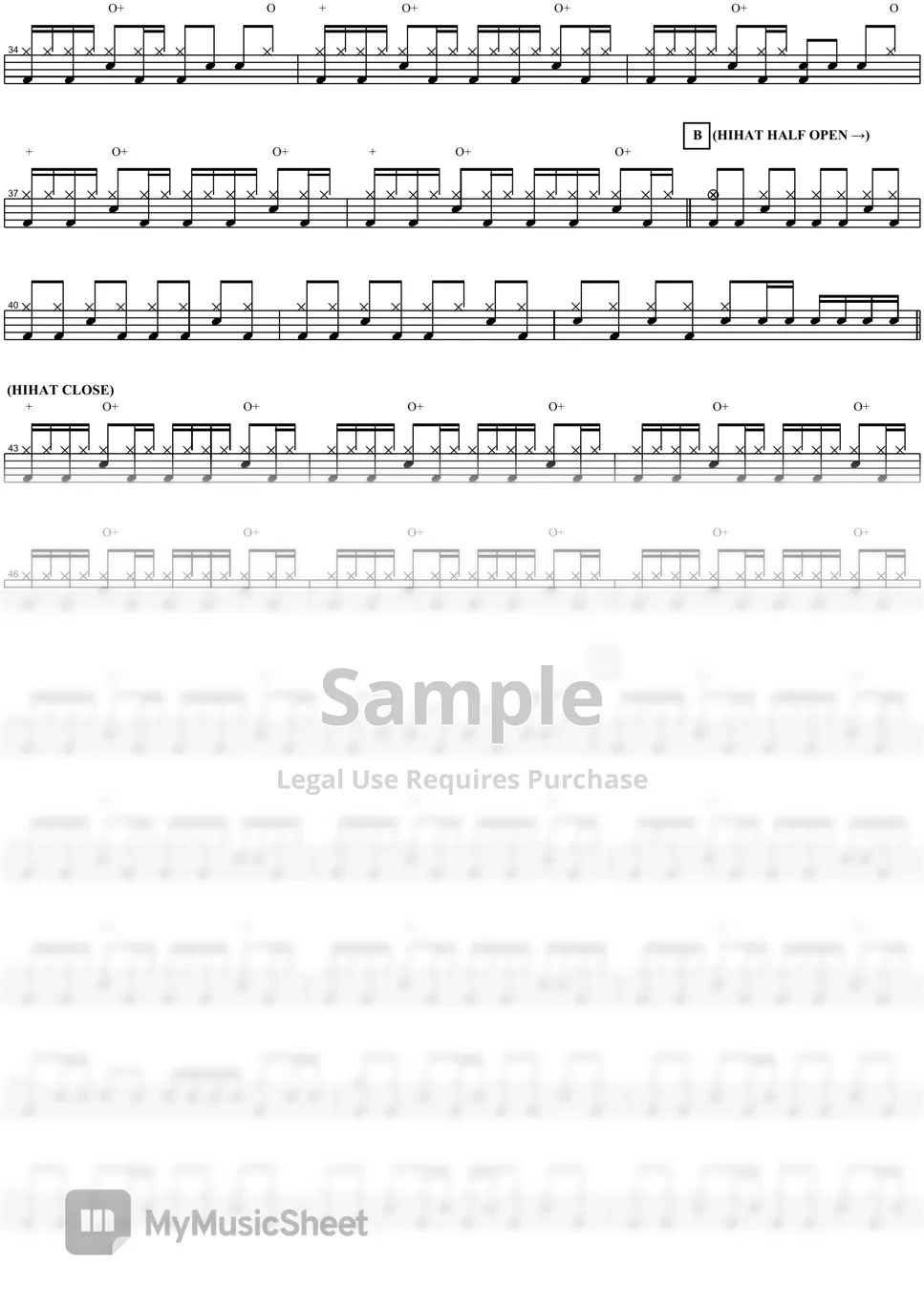 Mute Math Spotlight Sheets by COPYDRUM