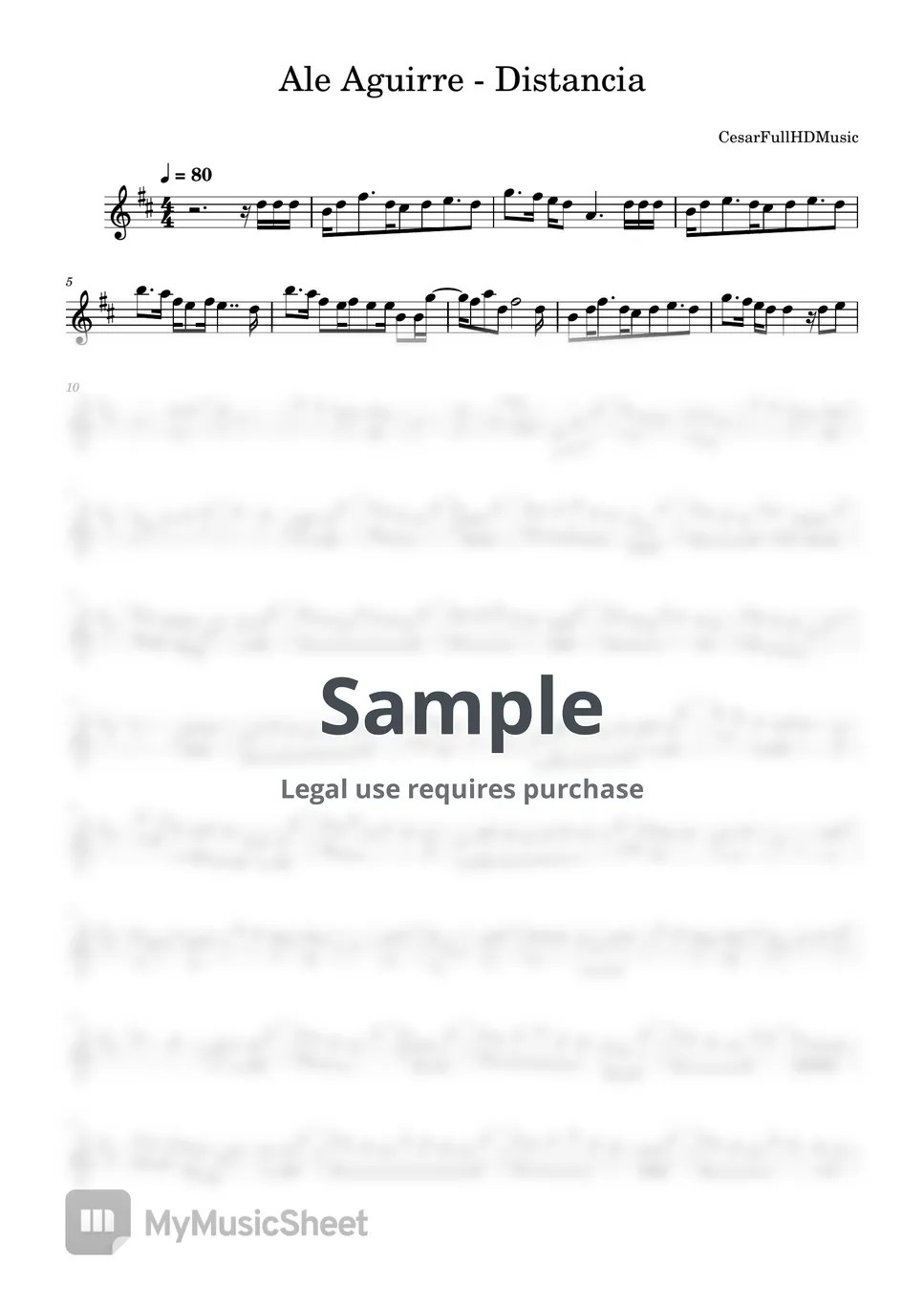 Ale Aguirre Distancia Sheets