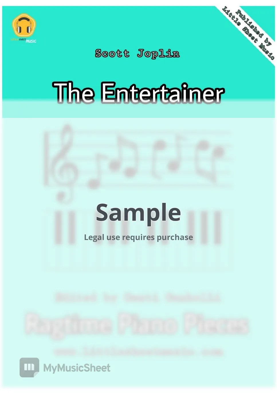 Scott Joplin The Entertainer 악보 by Genti Guxholli