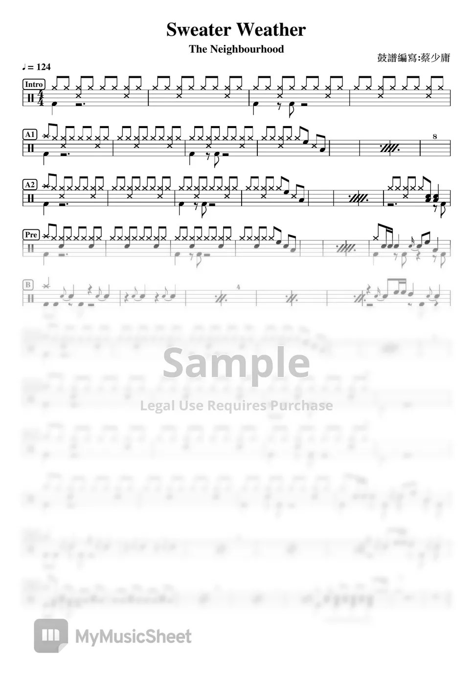 The Neighbourhood Sweater Weather Sheets by DrummerFrank