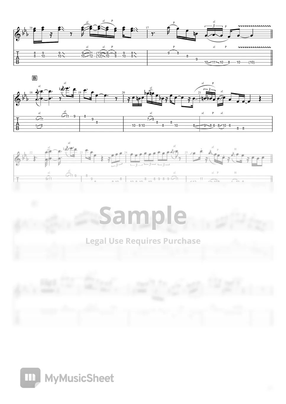 Paul Jackson Jr. Down the Road (Guitar Pro/GP/GP5/GPX) Sheets by non0x9ram