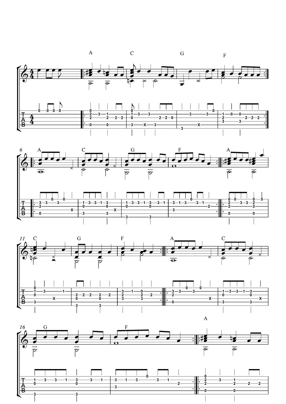 Lil Nas X Old town road (fingeryle) نوتة by Darya Petrenko