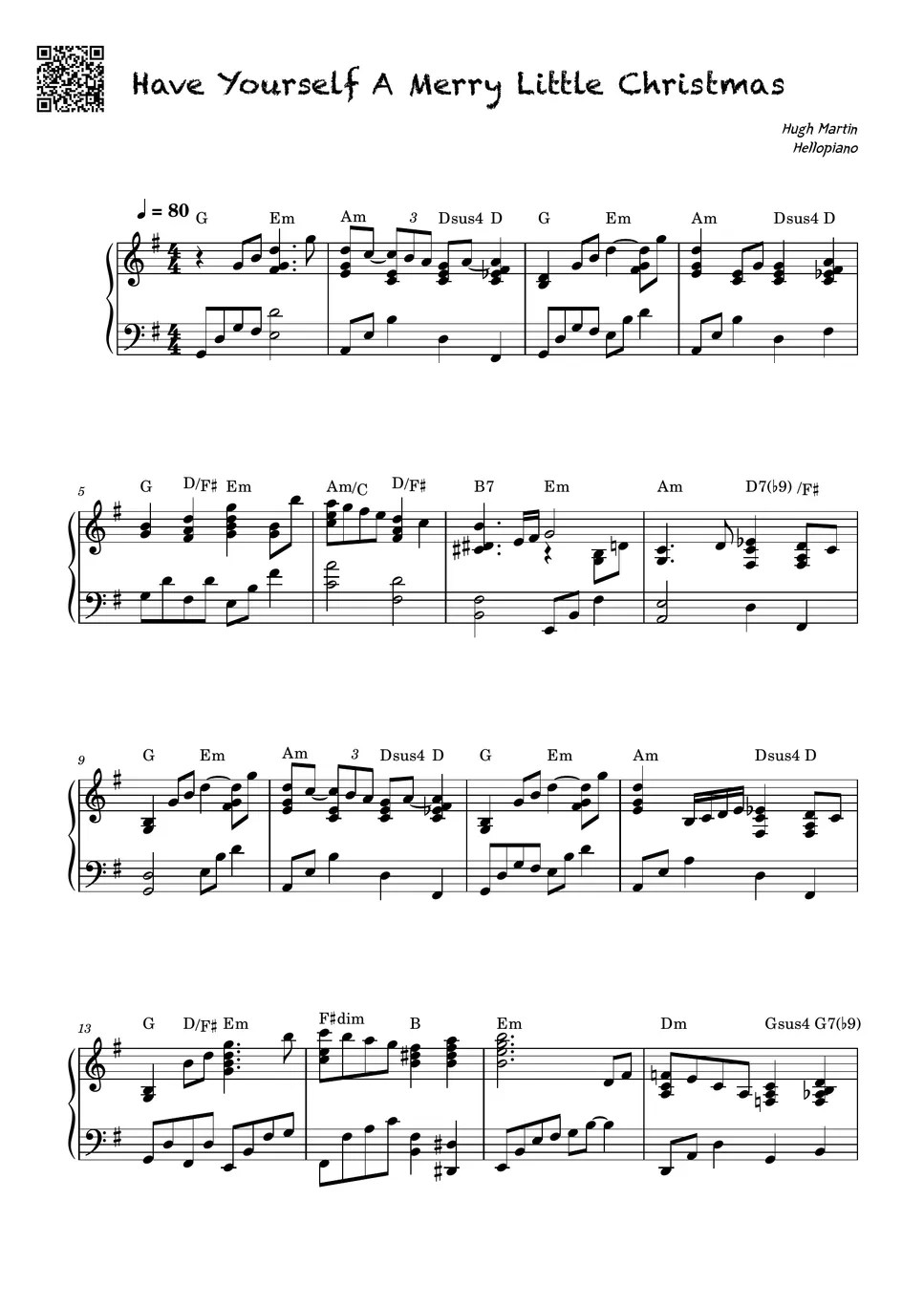 Hugh Martin Have Yourself a Merry Little Christmas (jazz ballad ver