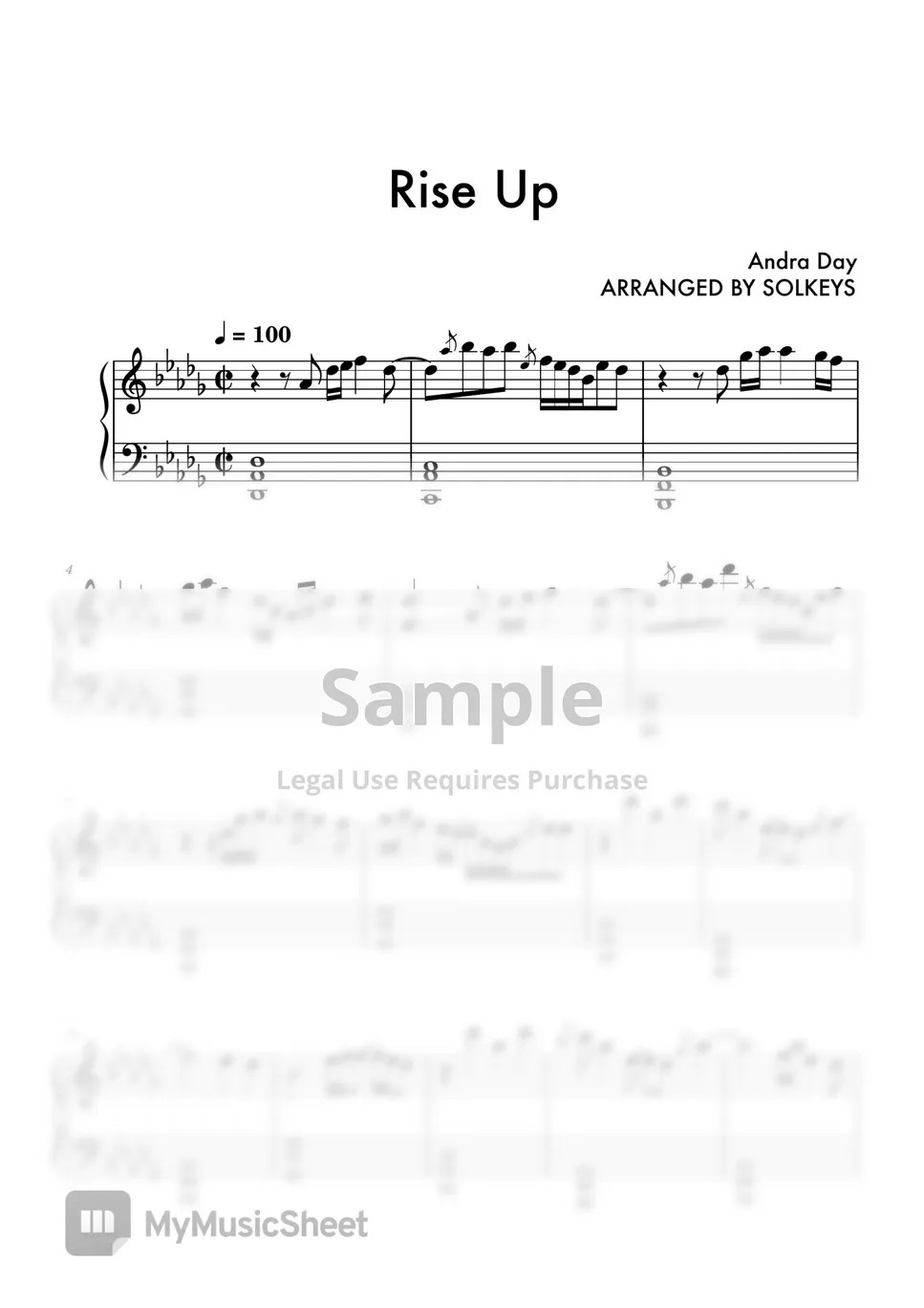 Andra Day Rise Up Sheets by SolKeys