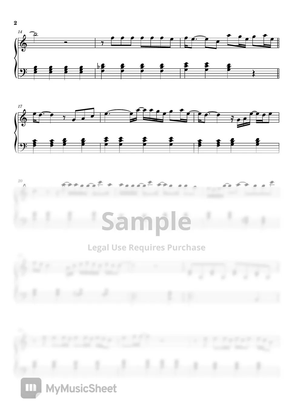 Bruno Mars When I Was Your Man (Sheet Music, MIDI,) 악보 by Roxette