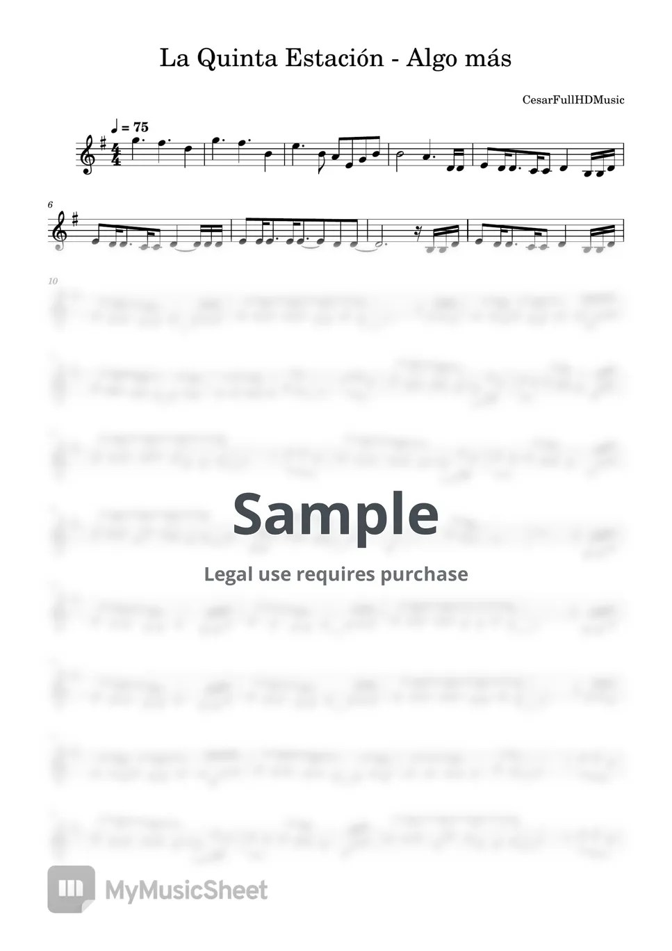 La Quinta Estación Algo más Sheets