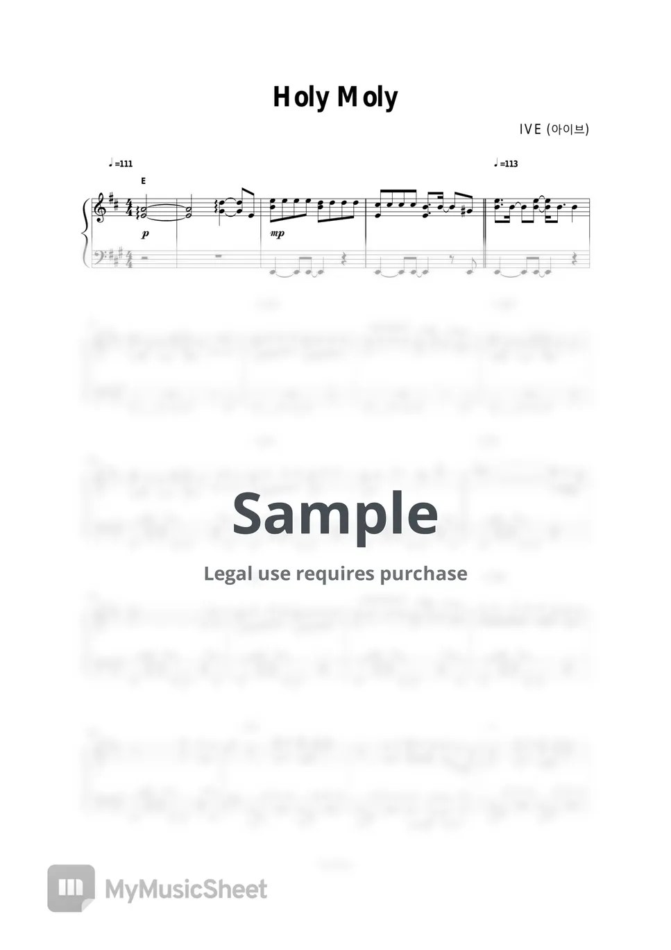 IVE (아이브) Holy Moly Sheets by Dopiano