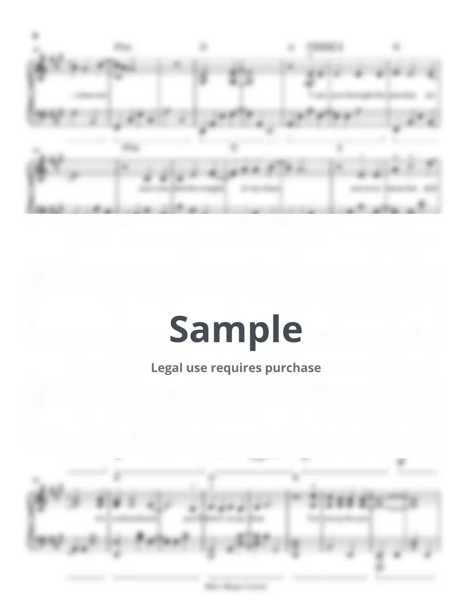 Madonna Crazy for You Sponge Cola version (piano sheet music