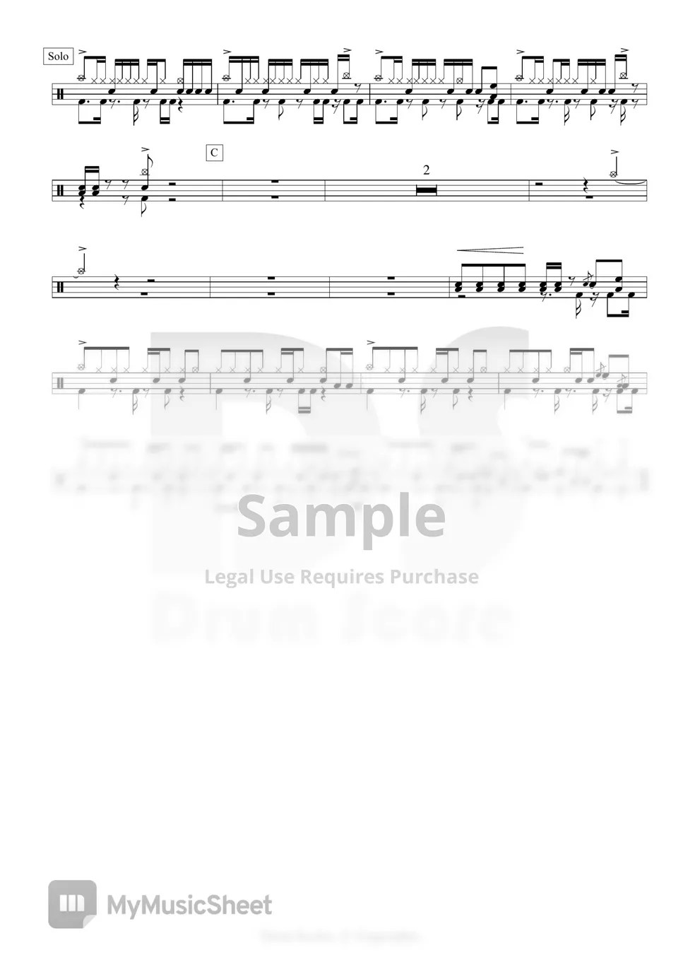 MayDay INNOCENCE (drum) 악보 by Scoresdrum