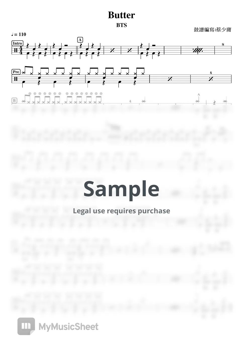 BTS Butter Sheets by DrummerFrank