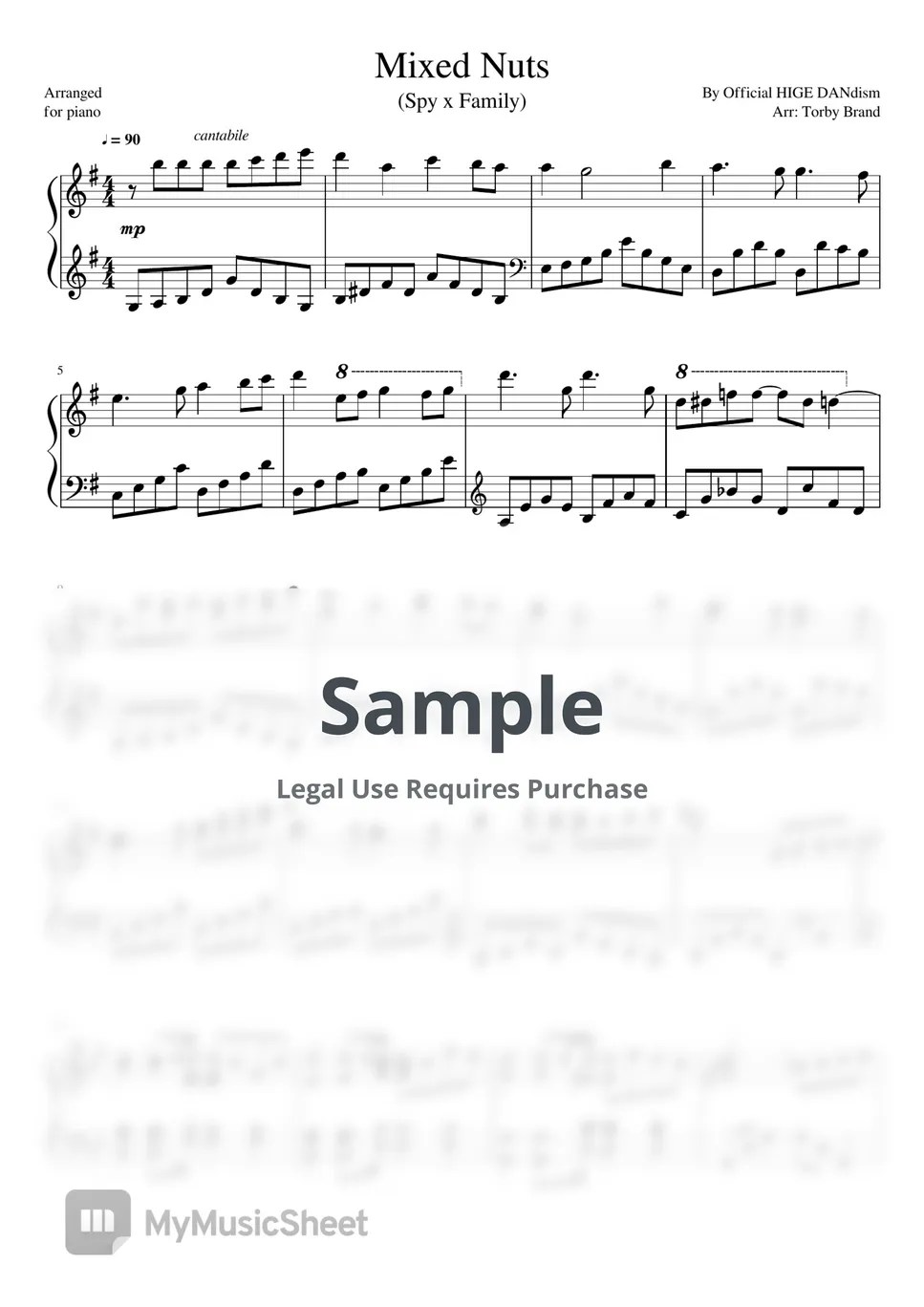 Official HIGE DANdism Mixed Nuts Ballad Version (Spy x Family