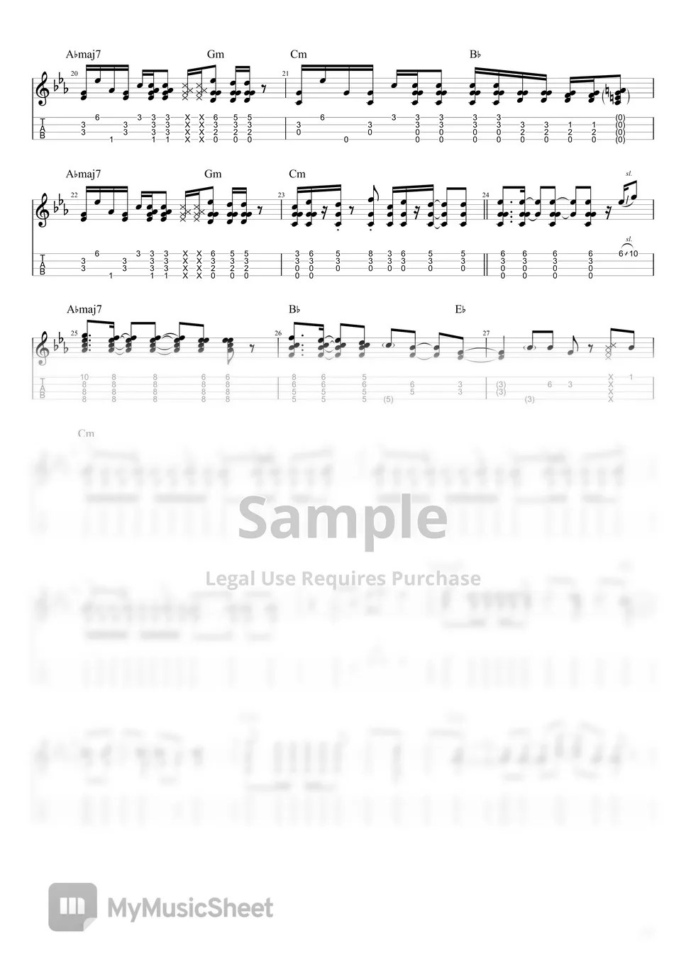 TK from Ling tosite sigure Unravel Tab + 1staff by Cody Ukulele